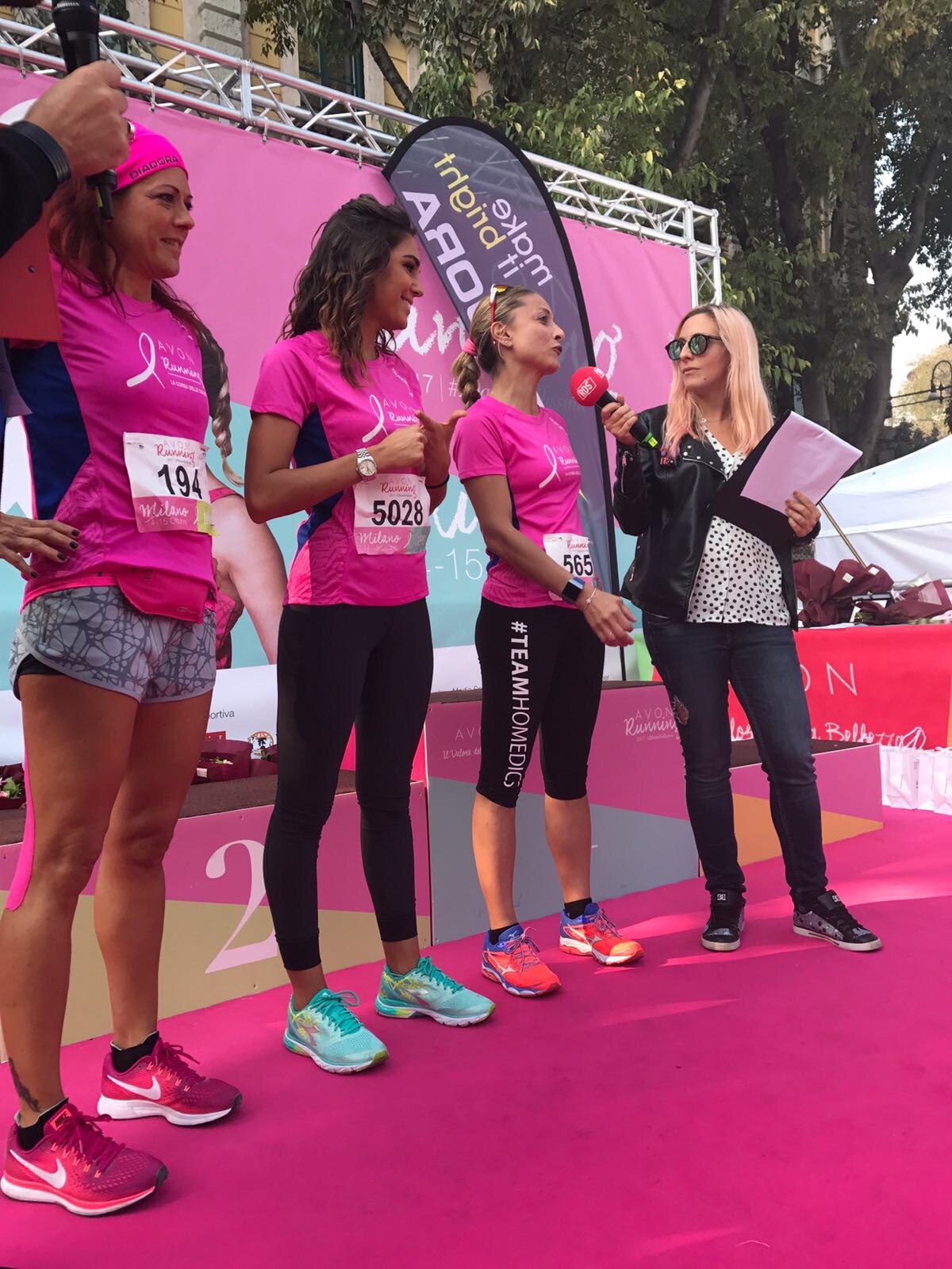 Avon Running, sul palco con RDS